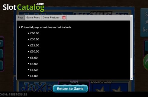 Οθόνη6. Jaxpot 7s Scratcher Κουλοχέρης