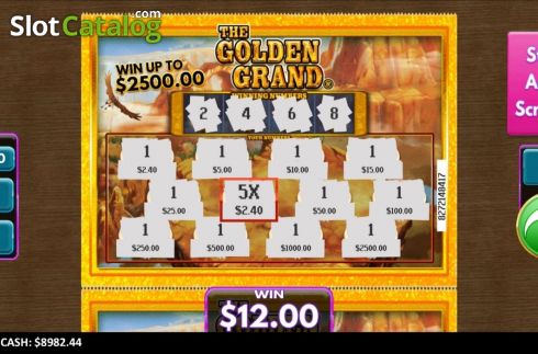 Οθόνη4. Golden Grand Scratcher Κουλοχέρης 