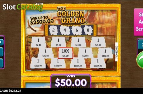 Οθόνη5. Golden Grand Scratcher Κουλοχέρης 