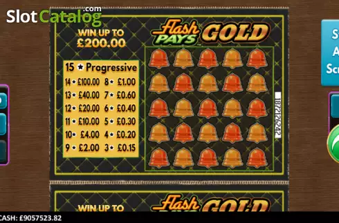 Οθόνη2. Flash Pays Gold Scratcher Κουλοχέρης