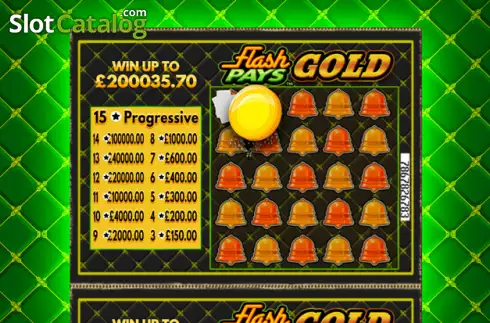 Flash Pays Gold Scratcher Λογότυπο Flash Pays Gold Scratcher Λογότυπο