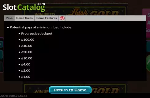 Οθόνη9. Flash Pays Gold Scratcher Κουλοχέρης