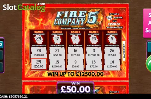 Οθόνη5. Fire Company 5 Scratcher Κουλοχέρης