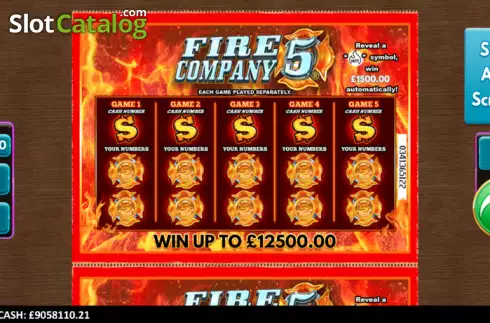 Οθόνη2. Fire Company 5 Scratcher Κουλοχέρης