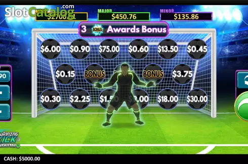 Οθόνη2. Winning Kick LuckyTap Κουλοχέρης