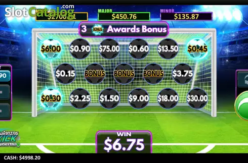 Οθόνη3. Winning Kick LuckyTap Κουλοχέρης