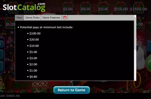 Οθόνη7. Santa Pays LuckyTap Κουλοχέρης
