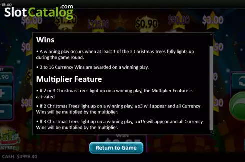 Οθόνη5. Lit Christmas LuckyTap Κουλοχέρης