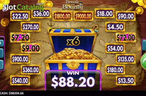 Οθόνη3. Break the Bounty LuckyTap Κουλοχέρης