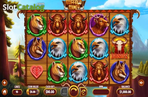Οθόνη2. Buffalo Bounty Κουλοχέρης