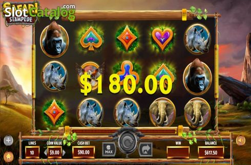 Οθόνη4. Safari Stampede Κουλοχέρης