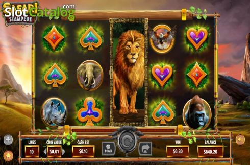 Οθόνη5. Safari Stampede Κουλοχέρης