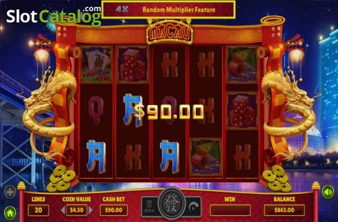 Οθόνη4. Lucky Macau Κουλοχέρης 