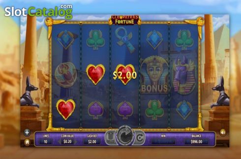 Οθόνη3. Cleopatras Fortune (Dragon Gaming) Κουλοχέρης