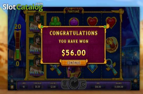 Οθόνη6. Cleopatras Fortune (Dragon Gaming) Κουλοχέρης