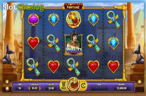 Οθόνη2. Cleopatras Fortune (Dragon Gaming) Κουλοχέρης