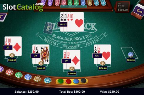 Οθόνη4. Blackjack (Dragon Gaming) Κουλοχέρης