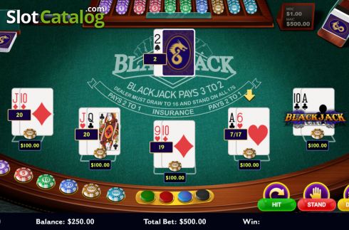 Οθόνη3. Blackjack (Dragon Gaming) Κουλοχέρης