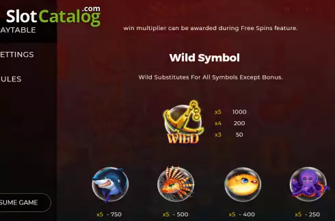 Οθόνη5. Sea Treasures (Dragon Gaming) Κουλοχέρης