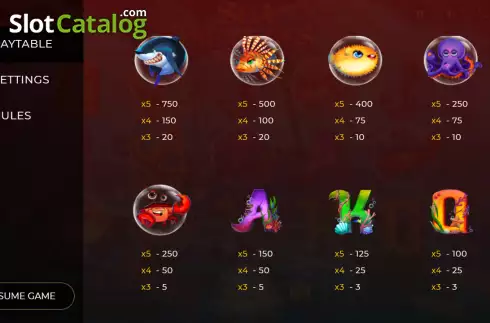 Οθόνη9. Sea Treasures (Dragon Gaming) Κουλοχέρης