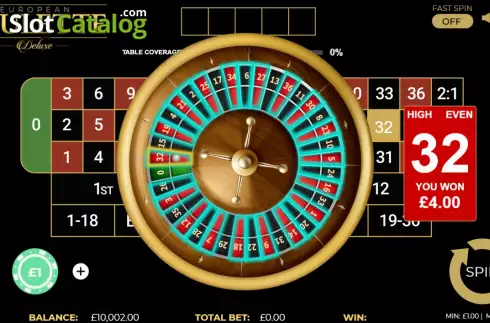Οθόνη4. European Roulette Deluxe (Dragon Gaming) Κουλοχέρης