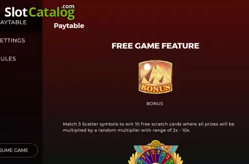 Οθόνη5. Play With Cleo Scratchcard Κουλοχέρης