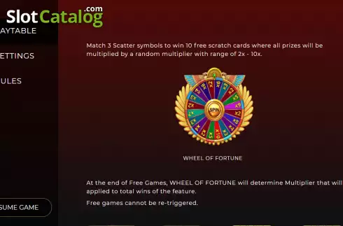 Οθόνη6. Play With Cleo Scratchcard Κουλοχέρης