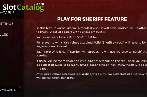 Οθόνη6. Sheriff vs Bandits Κουλοχέρης