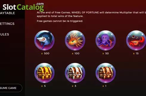 Οθόνη7. Sea Treasures Scratchcard Κουλοχέρης