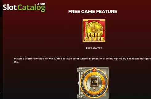 Οθόνη7. The Bank Heist Scratchcard Κουλοχέρης