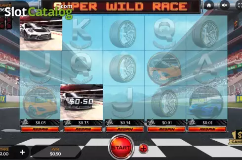 Οθόνη4. Super Wild Race Κουλοχέρης