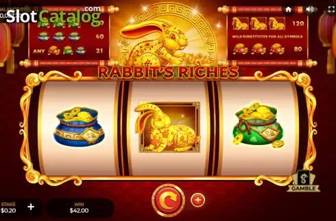 Οθόνη3. Rabbit's Riches Κουλοχέρης 