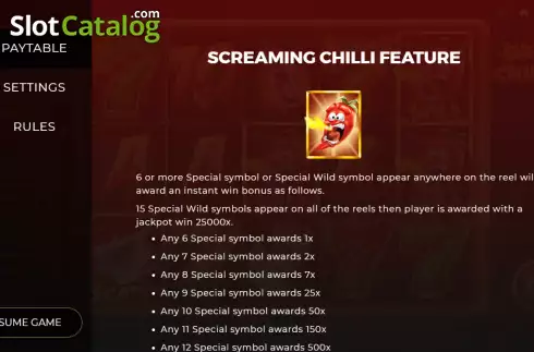 Οθόνη6. Screaming Chillis Κουλοχέρης
