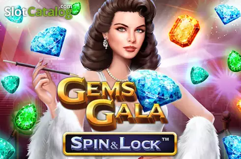 Gems Gala Spin and Lock Λογότυπο Gems Gala Spin and Lock Λογότυπο