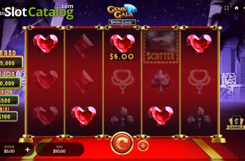 Οθόνη4. Gems Gala Spin and Lock Κουλοχέρης