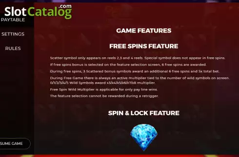 Οθόνη7. Gems Gala Spin and Lock Κουλοχέρης