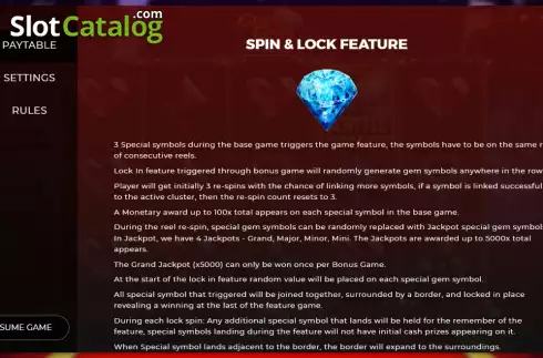 Οθόνη8. Gems Gala Spin and Lock Κουλοχέρης
