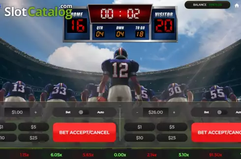 Οθόνη2. Touchdown Blitz Κουλοχέρης