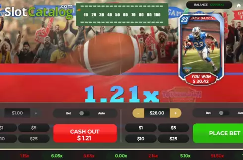 Οθόνη3. Touchdown Blitz Κουλοχέρης
