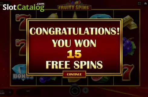 Οθόνη3. Fruity Spins Κουλοχέρης
