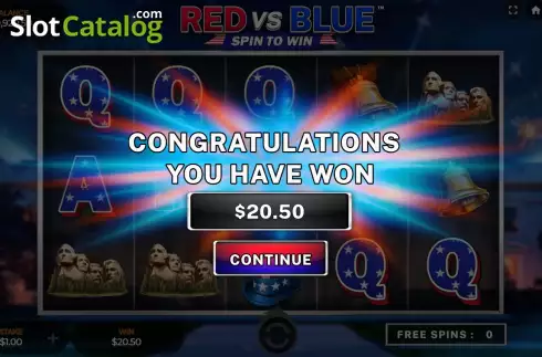 Οθόνη3. Red vs Blue Spin to Win Κουλοχέρης