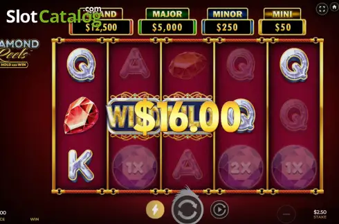Οθόνη3. Diamond Reels - Hold and Win Κουλοχέρης 
