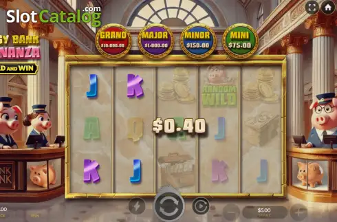 Οθόνη3. Piggy Bank Bonanza - Hold and Win Κουλοχέρης