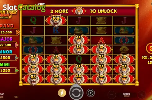 Οθόνη3. Golden Tiger Fortunes Κουλοχέρης