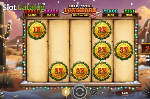Οθόνη3. Lone Star Longhorn Xmas Κουλοχέρης