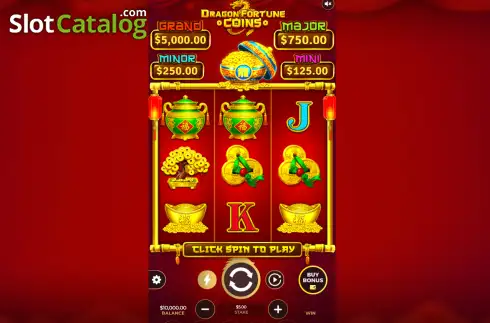 Οθόνη2. Dragon Fortune Coins Κουλοχέρης