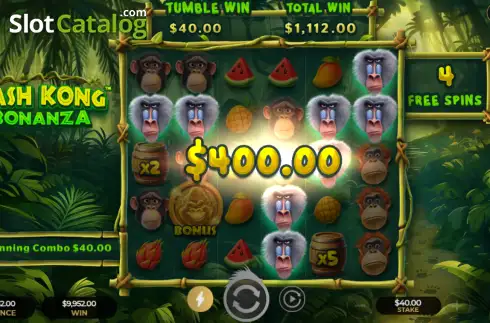 Οθόνη3. Cash Kong Bonanza Κουλοχέρης 