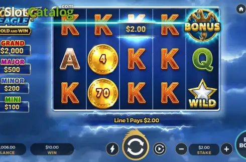 Οθόνη3. Soaring Eagle - Hold and Win Κουλοχέρης