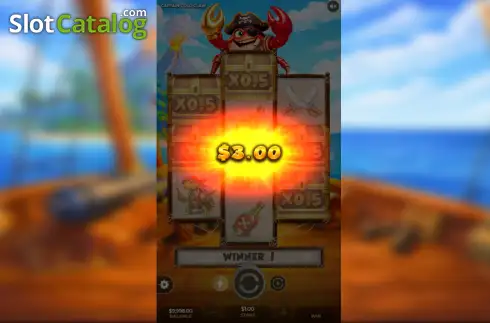 Οθόνη3. Captain Gold Claw Κουλοχέρης