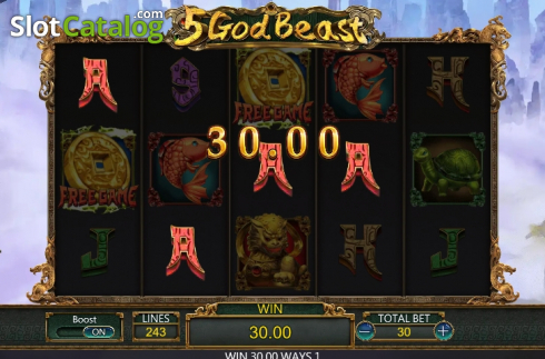 Οθόνη5. 5 God Beast Κουλοχέρης 